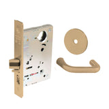 Sargent - 8237 - Classroom Mortise Lock - Heavy Duty Less Cylinder - SFIC - Keyed Alike - Rose Trim Function - Grade 1 - US9 (Bright Bronze, Clear Coated)
