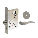 Sargent - 8237 - Classroom Mortise Lock - Heavy Duty Less Cylinder - SFIC - Keyed Alike - Rose Trim Function - Grade 1 - US15 (Satin Nickel Plated, Clear Coated)