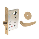 Sargent - 8237 - Classroom Mortise Lock - Heavy Duty Less Cylinder - SFIC - Keyed Alike - Rose Trim Function - Grade 1 - US9 (Bright Bronze, Clear Coated)