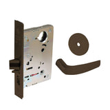 Sargent - 8237 - Classroom Mortise Lock - Heavy Duty Less Cylinder - SFIC - Keyed Different - Rose Trim Function - Grade 1 - US10 (Satin Bronze, Clear Coated)