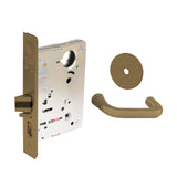 Sargent - 8237 - Classroom Mortise Lock - Heavy Duty Less Cylinder - SFIC - Keyed Different - Rose Trim Function - Grade 1 - US10 (Satin Bronze, Clear Coated)