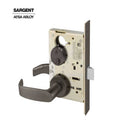 Sargent - 8265 - Privacy Bedroom Mortise Lock with 2-3/4 Inch Backset and 4-7/8 Inch ASA Strike - LN Rose - L Lever - Grade 1 - Optional Color
