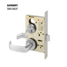 Sargent - 8265 - Privacy Bedroom Mortise Lock with 2-3/4 Inch Backset and 4-7/8 Inch ASA Strike - LN Rose - L Lever - Grade 1 - Optional Color