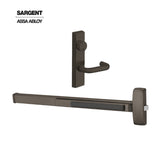 Sargent - 8804F - Rim Exit Devices with Trim - Wide Stile Pushpad - Nightlatch Function - Keyed Different - Escutcheon Trim - 36" - Grade 1 - US10B (Dark Oxidized Satin Bronze Oil Rubbed)