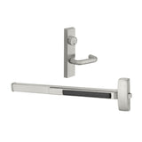 Sargent - 8810F - Rim Exit Devices with Trim - Wide Stile Pushpad - Exit Only - Keyed Different - Escutcheon Trim - 36" - Grade 1 - US32D (Satin Stainless Steel)