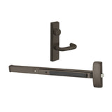 Sargent - 8815F - Rim Exit Devices with Trim - Wide Stile Pushpad - Passage Function - Keyed Different - Escutcheon Trim - 36" - Grade 1 - US10B (Dark Oxidized Satin Bronze Oil Rubbed)