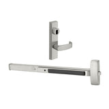Sargent - 8806F - Rim Exit Devices with Trim - Wide Stile Pushpad - Storeroom Function - Less Cylinder - Escutcheon Trim - 36" - Grade 1 - US32D (Satin Stainless Steel)
