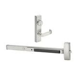 Sargent - 8815F - Rim Exit Devices with Trim - Wide Stile Pushpad - Passage Function - Schlage-C Keyway Cylinder - Escutcheon Trim - 36" - Grade 1 - US32D (Satin Stainless Steel)