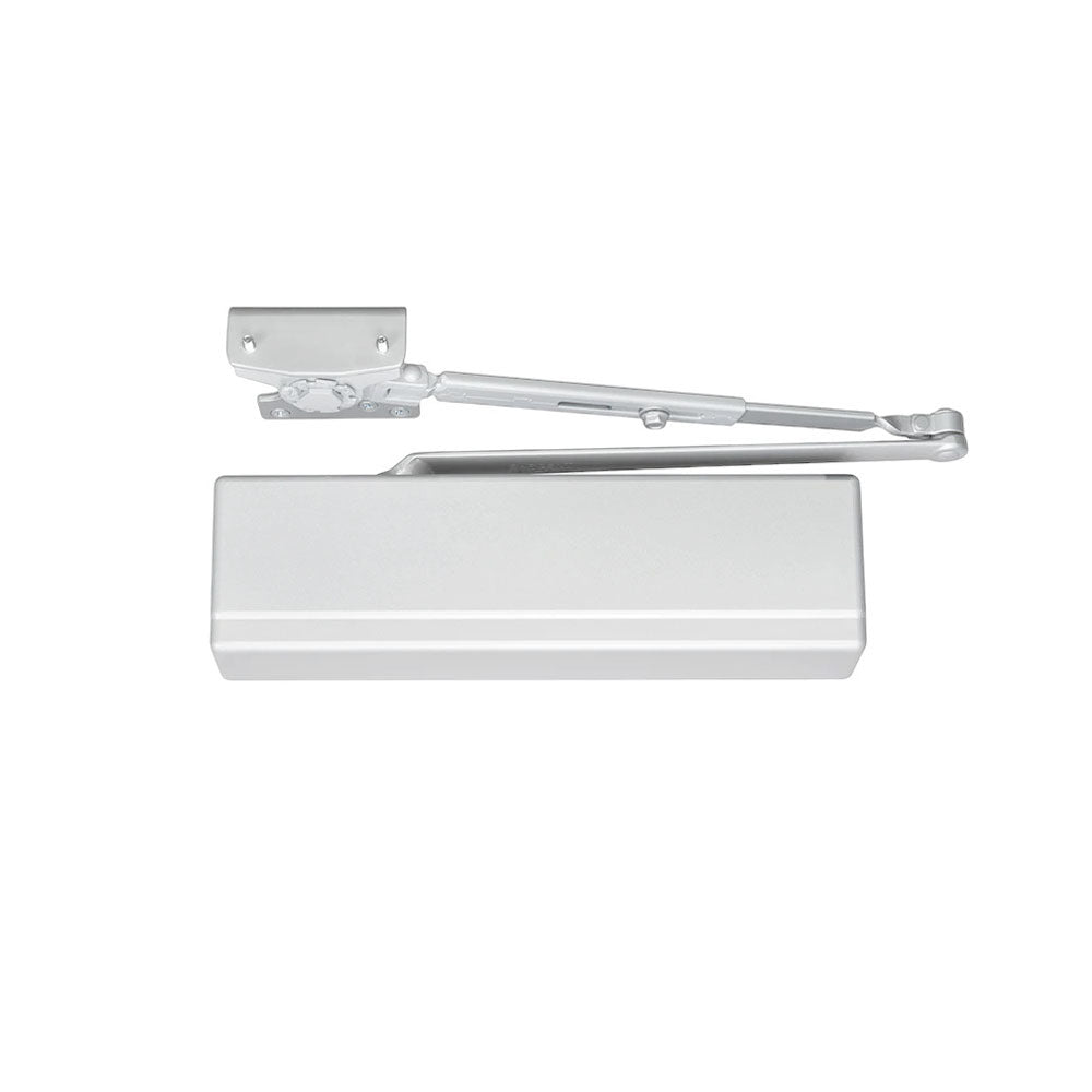 Sargent - 351 - Powerglide Cast Iron Surface Door Closer - Standard and Top Jamb Applications - Plastic Cover - Grade 1 - WSP (White Suede Powder Coat)
