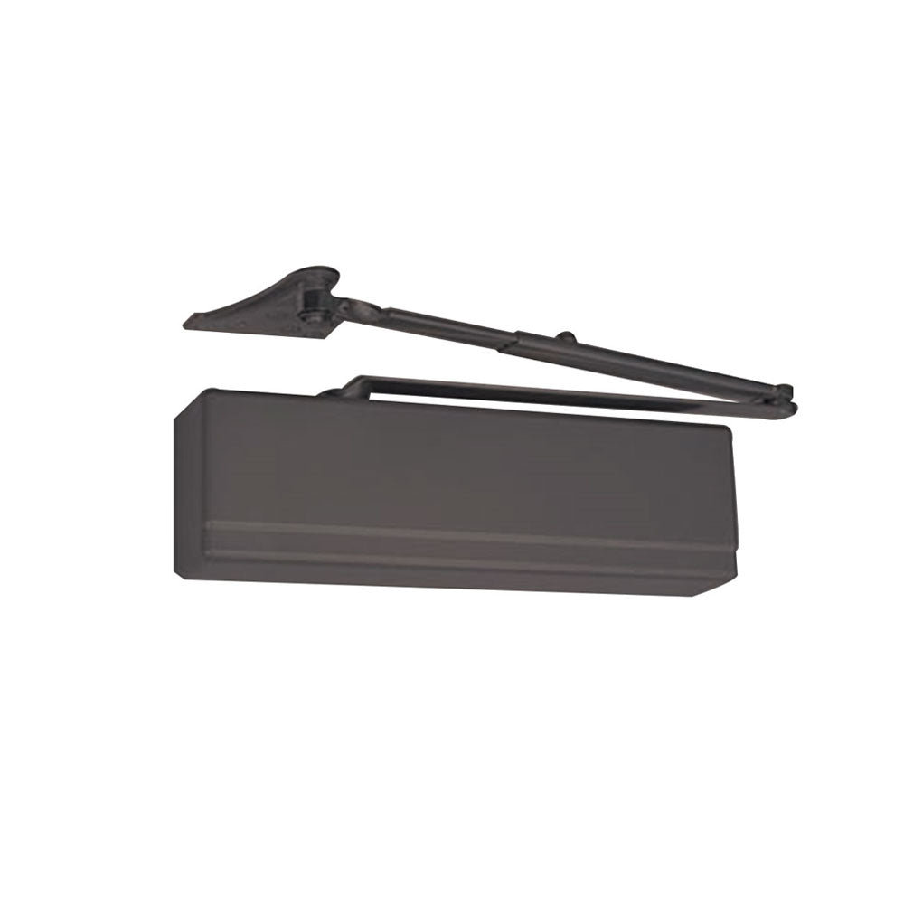 Sargent - 351 - Powerglide Cast Iron Surface Door Closer - Standard and Top Jamb Applications - Plastic Cover - Grade 1 - 10BE (Dark Anodized, Satin Bronze)