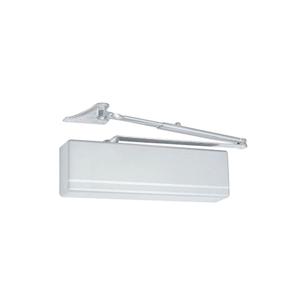 Sargent - 351 - Powerglide Cast Iron Surface Door Closer - Standard and Top Jamb Applications - Plastic Cover - Grade 1 - WSP (White Suede Powder Coat)