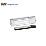 SDC - 1571VD - Single EMLock Magnetic Locks, Automatic Voltage Sensing Input with Door Position Switch and 1,200 Lbs Holding Force - Satin Aluminum Clear Anodized