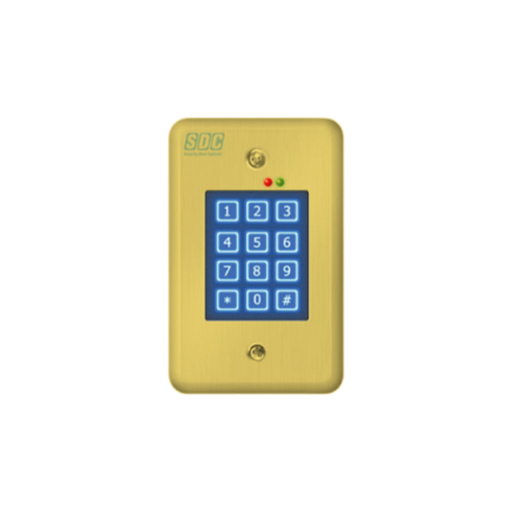 SDC - 918 - Indoor Self-Contained Digital Keypad with Single Entry Facilities Upto 500 Users - 12/24 VAC/DC