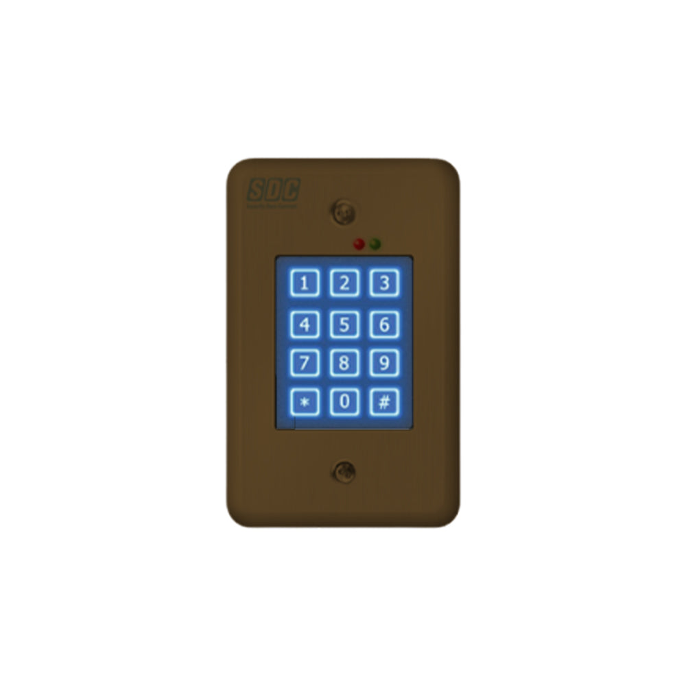 SDC - 918 - Indoor Self-Contained Digital Keypad with Single Entry Facilities Upto 500 Users - 12/24 VAC/DC