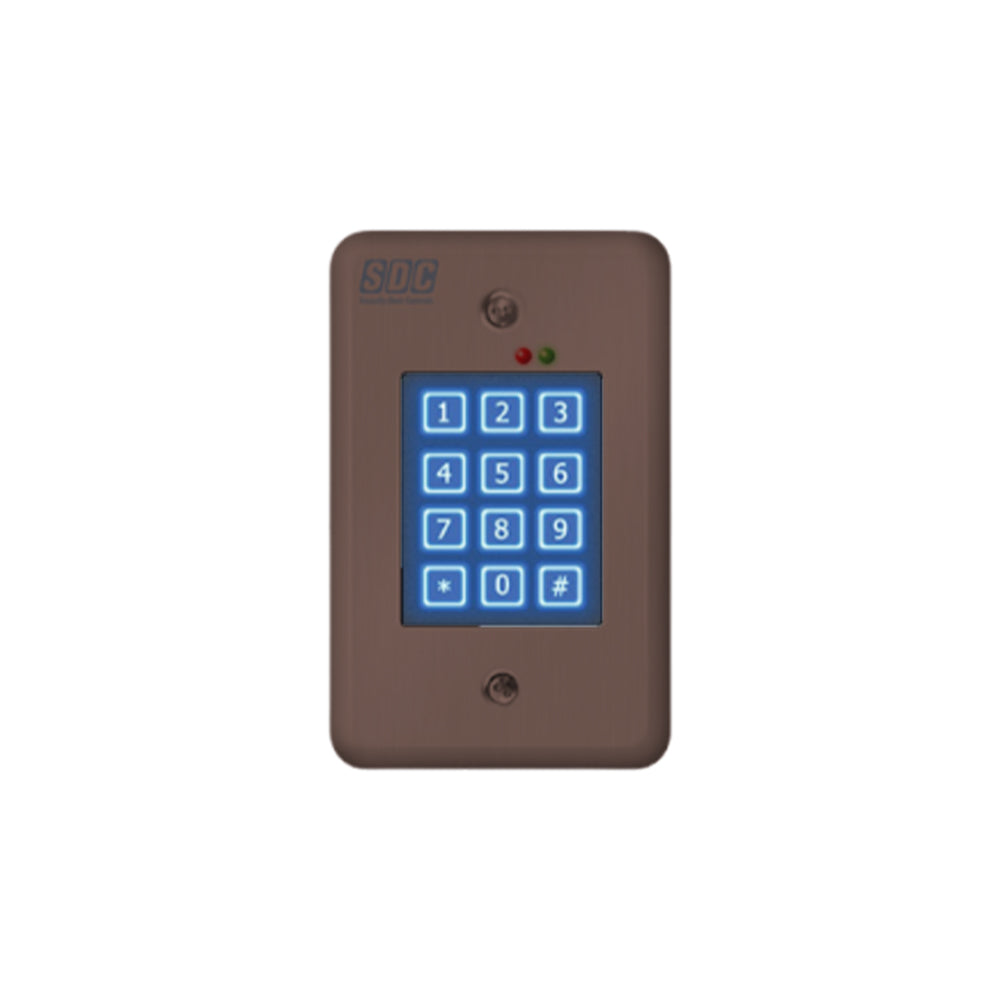 SDC - 918 - Indoor Self-Contained Digital Keypad with Single Entry Facilities Upto 500 Users - 12/24 VAC/DC