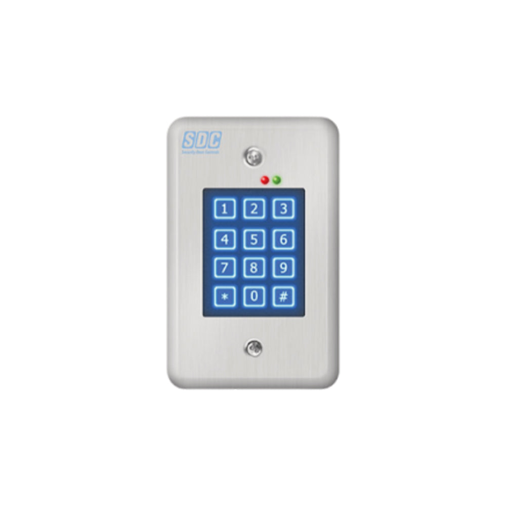 SDC - 918 - Indoor Self-Contained Digital Keypad with Single Entry Facilities Upto 500 Users - 12/24 VAC/DC