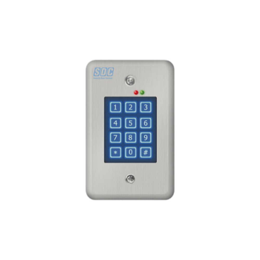 SDC - 918 - Indoor Self-Contained Digital Keypad with Single Entry Facilities Upto 500 Users - 12/24 VAC/DC