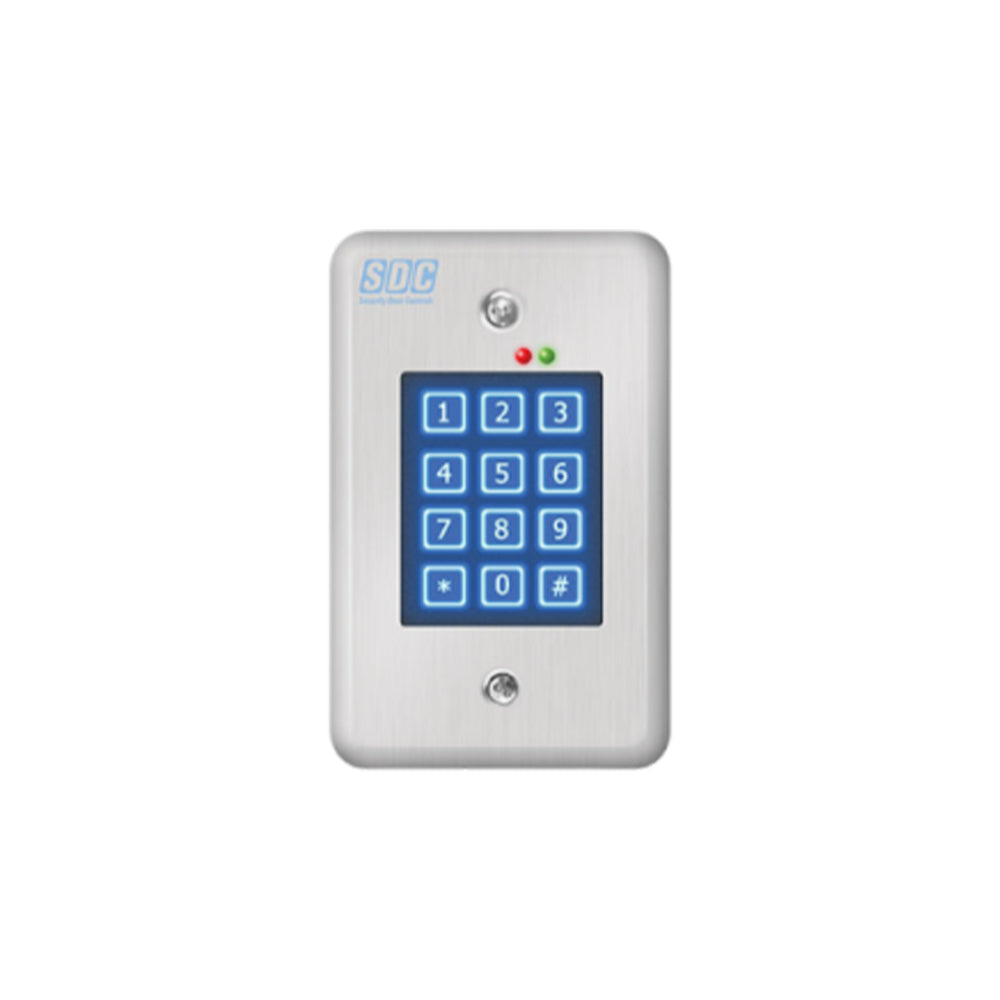 SDC - 918 - Indoor Self-Contained Digital Keypad with Single Entry Facilities Upto 500 Users - 12/24 VAC/DC