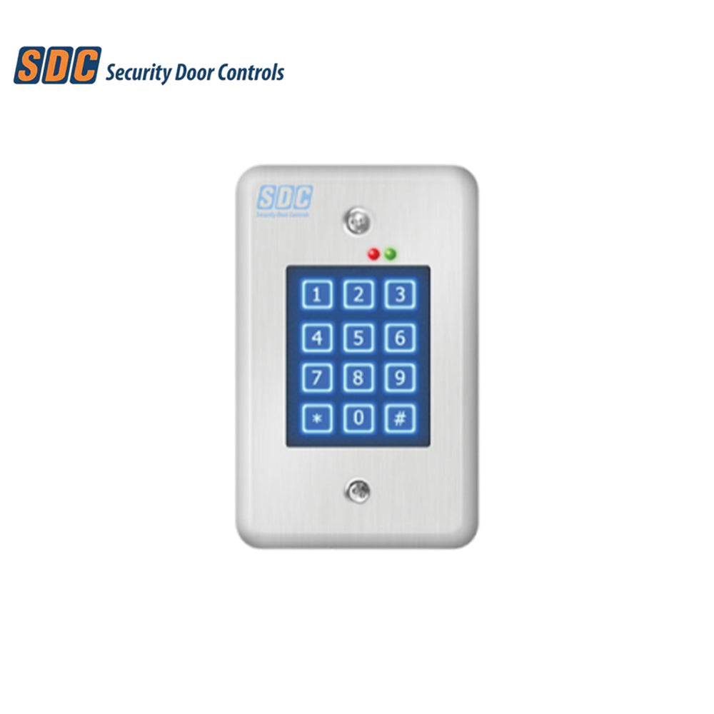 SDC - 918 - Indoor Self-Contained Digital Keypad with Single Entry Facilities Upto 500 Users - 12/24 VAC/DC