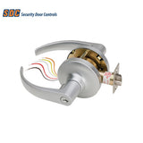 SDC - Z7252GQ - Electrified Cylindrical Lockset with Galaxy Lever Trim Fail Safe and Latchbolt Monitor Request to Exit - 6 Pin Keyed Different - 2-3/4 Backset Latchbolt - 12/24 Volt DC