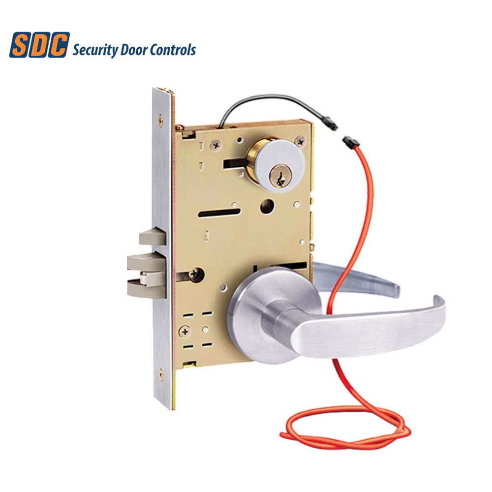 SDC - Z7830 - Solenoid Controlled Mortise Lock with Both Sides Locked Function - Fail Safe - Right Hand - Request-To-Exit - Grade 1