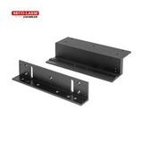 SECO-LARM E-941S-600B/ZQ Z-Bracket for 600-lb Series Electromagnetic Locks - Black