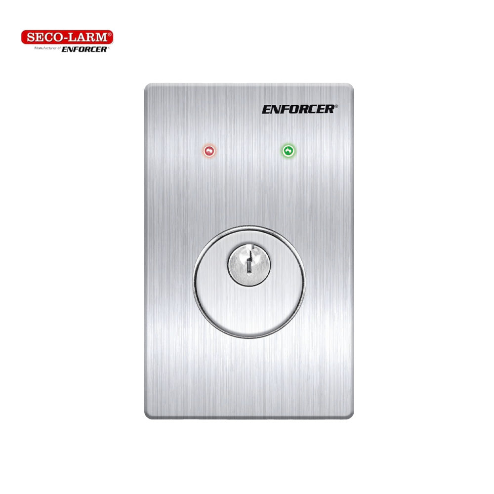 SECO-LARM SD-72231-6MQ Maintained Mortise Cylinder Key Switch with Dual LEDs for Access Control
