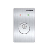 SECO-LARM SD-72281-6MQ Mortise Cylinder Key Switch with LEDs - Momentary