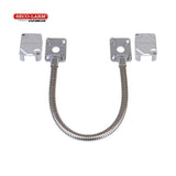 SECO-LARM SD-969-M15Q-S Armored Electric Door Cord - Removable Covers, Silver, 15" (39cm)