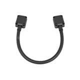 SECO-LARM SD-969-S18-K Armored Door Cord - Die-Cast Aluminum End Caps, Black, 16" (40cm)