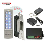 SECO-LARM - Electric Door Strike with Digital Access Keypads, Proximity Cards, 2-Channel RF Receiver, 3-Channel RF Transmitter and 12VDC Plug-in Transformer