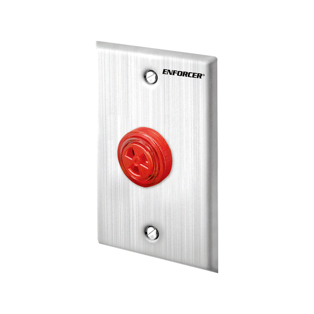 SECO-LARM SH-304M-SB/R LED Strobe and Warning Buzzer Alarm - Single-Gang