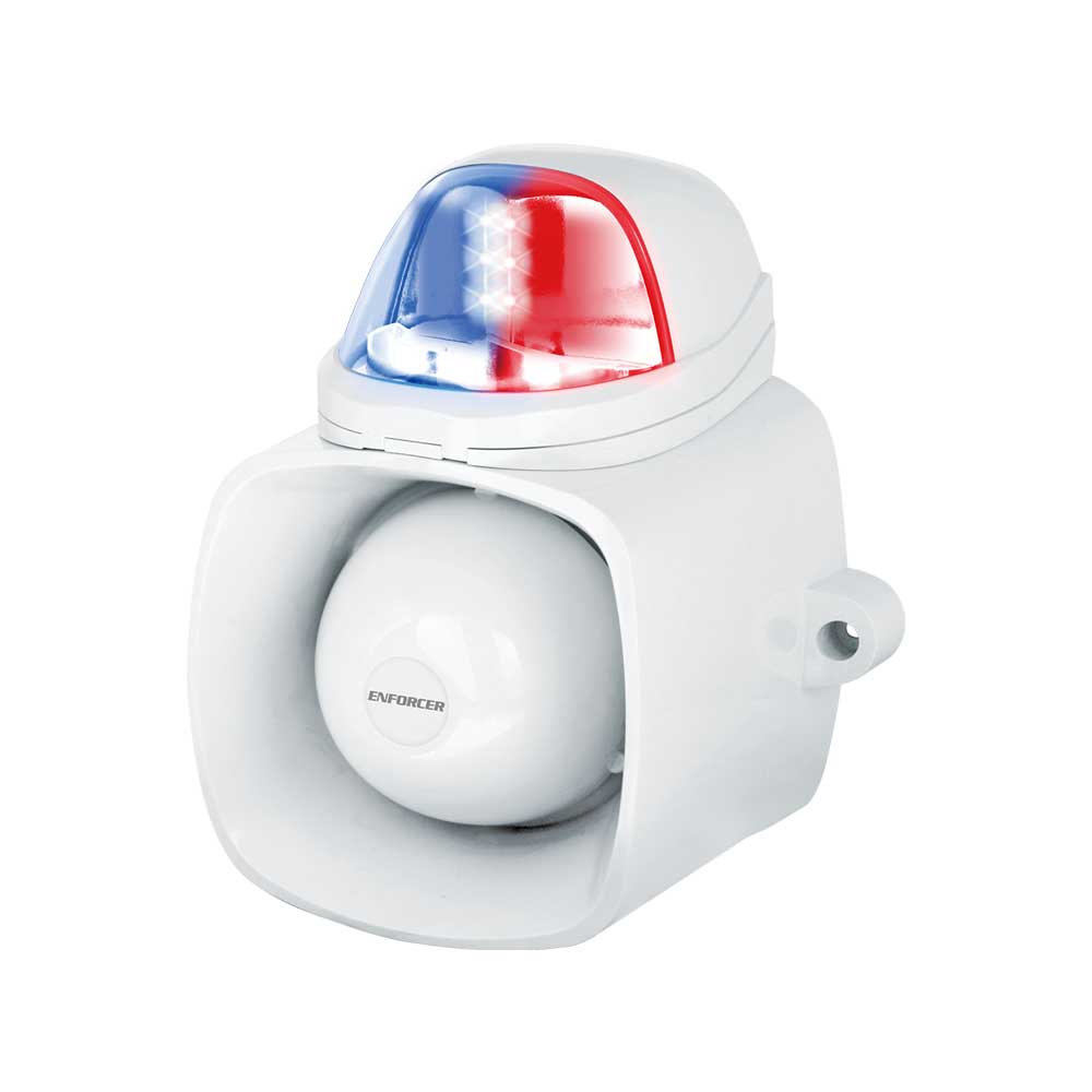 SECO-LARM SH-816S-AD Active Deterrent Siren/Strobe with Broadcast - IP65 Rating