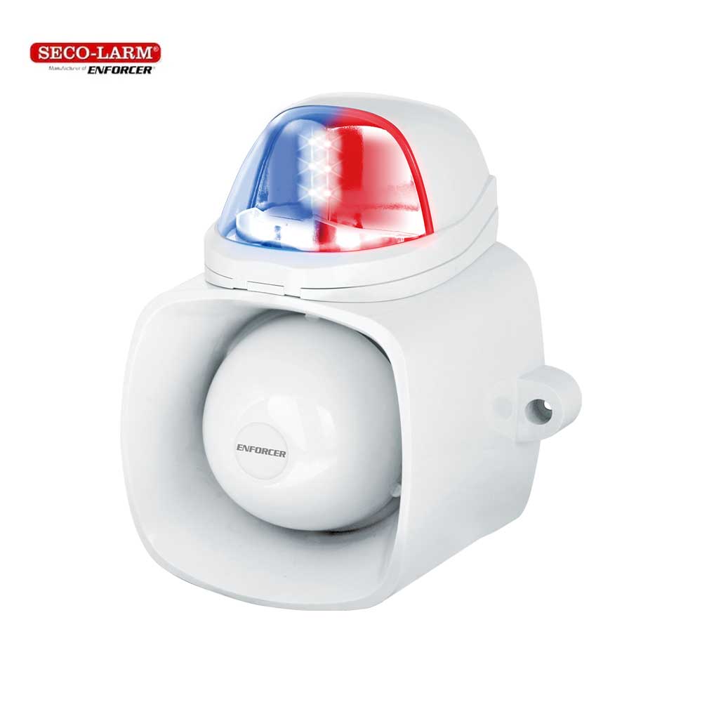 SECO-LARM SH-816S-AD Active Deterrent Siren/Strobe with Broadcast - IP65 Rating