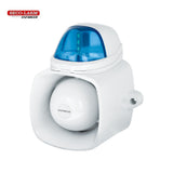 SECO-LARM SH-816S-SQ Self-Contained Siren/Strobe with Broadcast and IP65 Rating