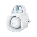 SECO-LARM SH-816S-SQ Self-Contained Siren/Strobe with Broadcast and IP65 Rating