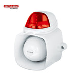 SECO-LARM SH-816S-SQ Self-Contained Siren/Strobe with Broadcast and IP65 Rating
