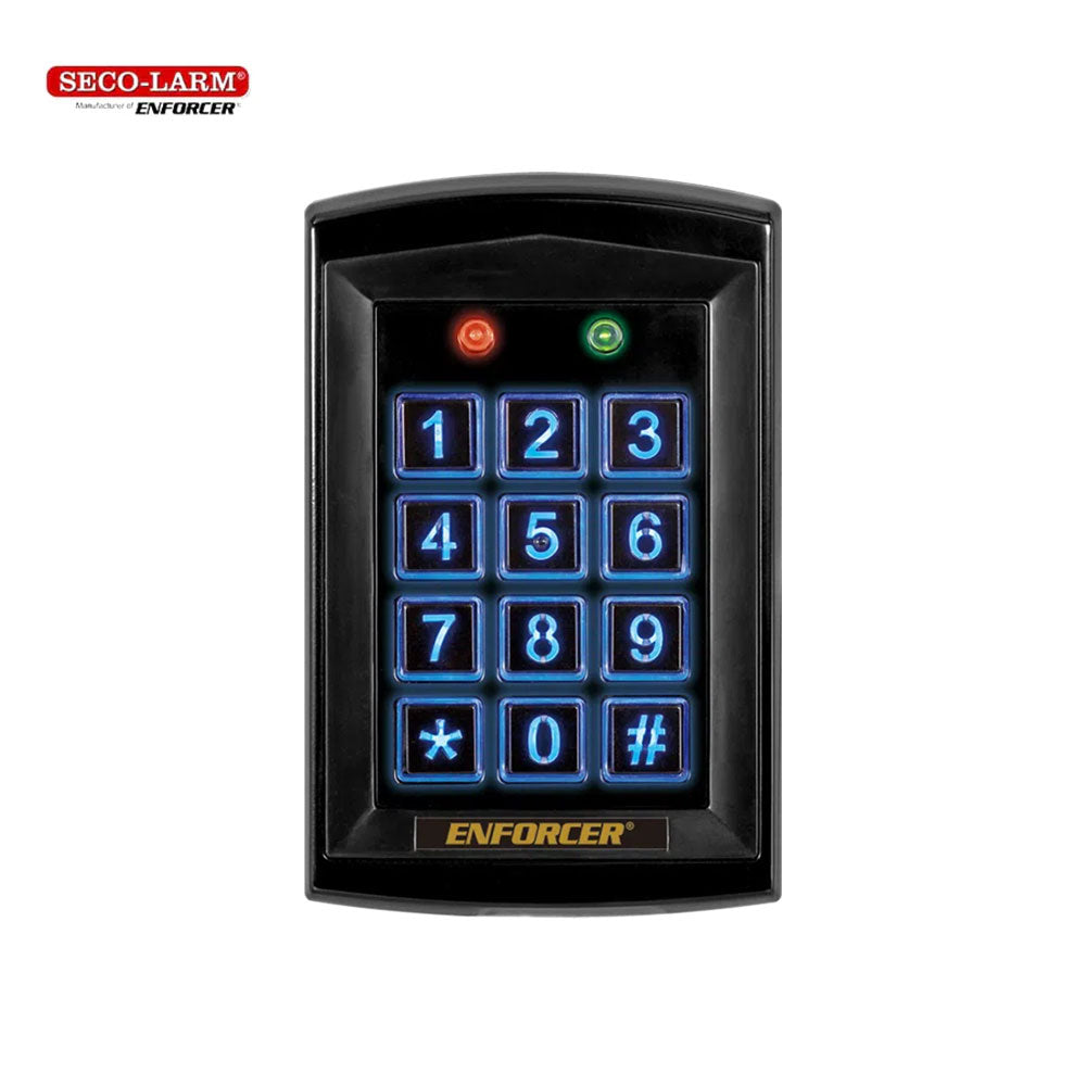 SECO-LARM SK-1323-BPQ Sealed Black Housing Weatherproof Stand-Alone Keypad with Proximity Card Reader