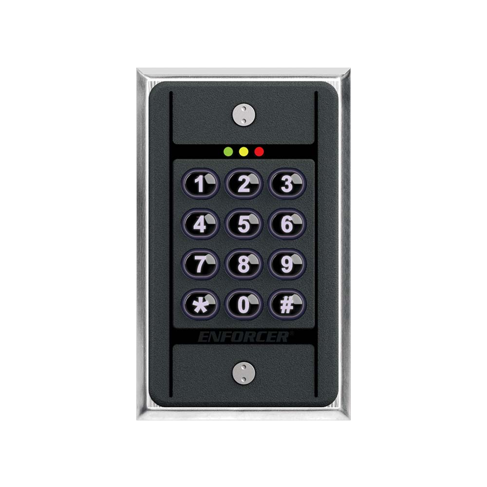 SECO-LARM SK-B111-PQ Bluetooth Access Controller - Indoor Single-Gang Keypad with Prox.