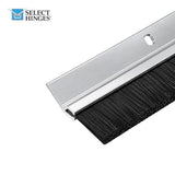 Select Hinges SL602 Angled Weatherstrip - Nylon Brush Insert Door Weather Seal