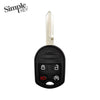 Simple Key Smart Key 4-Button Remote and EZ Installer 2009-2017 for Ford and Lincoln