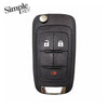 Simple Key Smart Key 3-Button Remote 2010-2018 for Buick GMC and Chevrolet