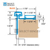 Select Hinges SL53 HD Continuous Hinge Swing Clear Geared Heavy Duty