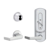 Schlage - CS210-B500JD - Entrance Single Locking Interconnected Lock Schlage FSIC Less Core with 1 3/4" Door Thickness - Left Handed - Grade 2 - US26D - Satin Chromium Plated (626)