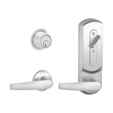 Schlage - CS210-B500PD - Entrance Single Locking Interconnected Lock Conventional 6-pin Cylinder with 1 3/4" Door Thickness - Right Handed - Grade 2 - US26D - Satin Chromium Plated (626)