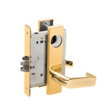 Schlage - L9080 - Storeroom Mortise Lock with Less Conventional Cylinder and 06 Lever - Grade 1