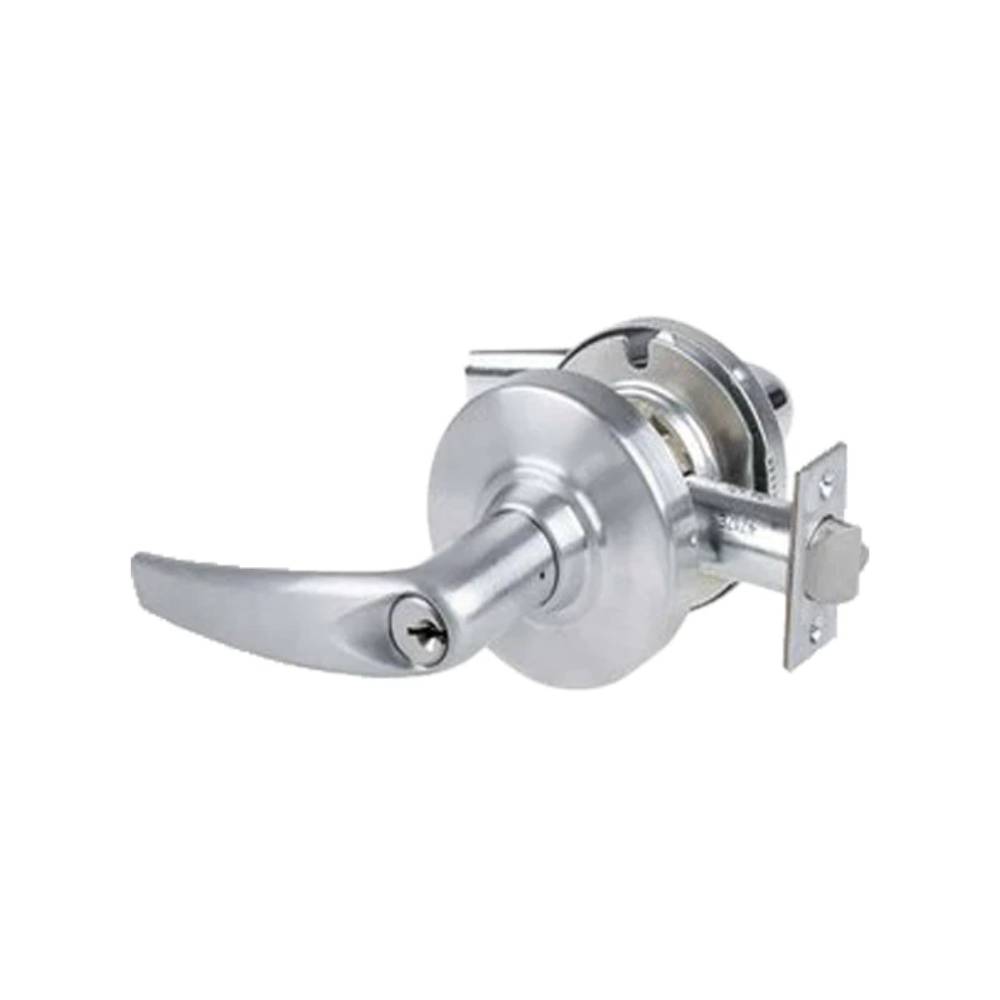 Schlage - ND82PD - Institutional Lock with 4-7/8 ANSI Strike and C Keyway - Athens Lever - Standard Cylinder - 626 (Satin Chrome Finish)