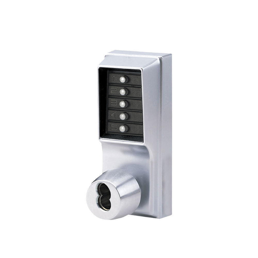 Simplex - 1022 - Mechanical Pushbutton Cylindrical Knob Lock with Combination Entry Function and Key Override - 2-3/8" Backset