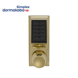 Simplex - 1031 - Mechanical Pushbutton Cylindrical Knob Lock with Combination Passage Function - 2-3/4" Backset