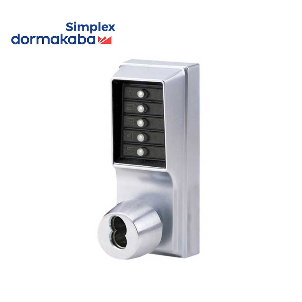 Simplex - 1041 - Mechanical Pushbutton Entry/Passage Knob Lock with Ke